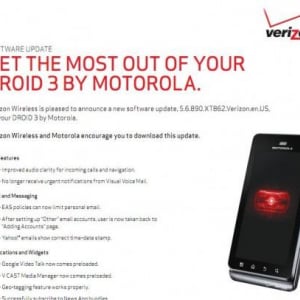 Verizon、Motorola Droid 3向けソフトウェアアップデートを近く配信、サポートページでアップデート内容を公開