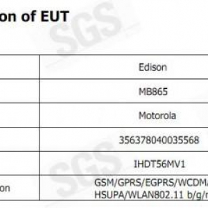 Motorola MB865”Edison”がFCCの認証を通過