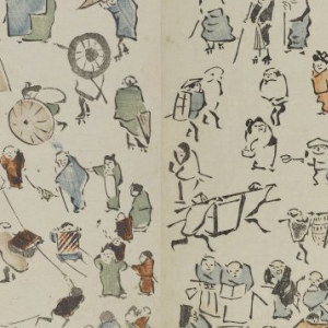 これは学べるぞ！人物の色んな所作が満載、江戸時代の絵師 鍬形蕙斎が描いた「人物略画式」