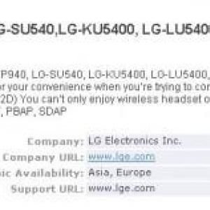 LGのNTTドコモ向けAndroidスマートフォン「L-02D」がBluetooth SIGの認証を通過、「LG-P940/SU540/LU5400/KU5400」と兄妹モデル