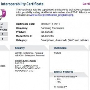 Samsung GT-I9250MとSC-04DがWi-Fi Allianceの認証を通過