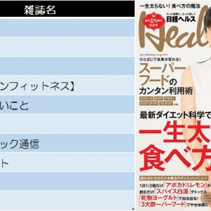 【ヘアカタログ・美容】今週の雑誌ランキングトップ10！（2016/5/14～5/20集計）