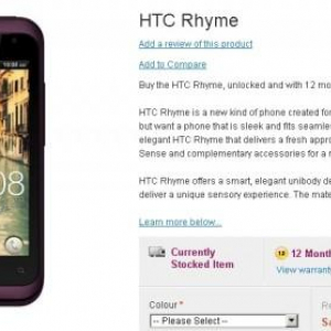 HTC RhymeのGSM/WCDMA版が欧州・アジアで発売中