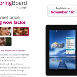 米T-Mobile、Galaxy Tab 10.1を11月2日に、SpringBoard（MediaPad）を11月16日に発売