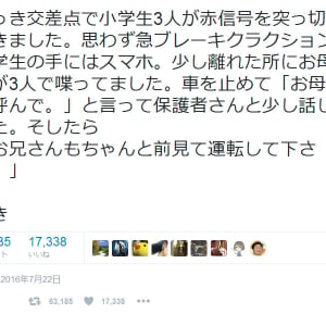 『ポケモンGO』リリース直後にあやうく交通事故!?　ツイートが話題に