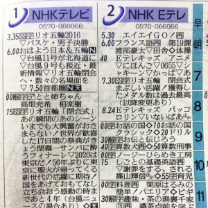 「またあいましょう東京新国立で」　NHKがオリンピック閉会式のラテ欄で縦読み