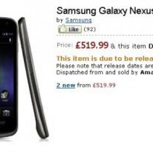 Amazon UKやExpansys UKがGalaxy Nexusの発売予定日を12月上旬に変更、発売が遅れる？