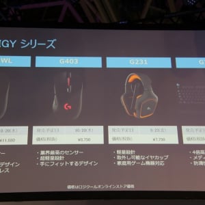 【東京ゲームショウ2016】ロジクールがゲーミングデバイス新製品4種を発表　新シリーズ“PRODIGY”を旗揚げ