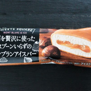 【贅沢マロン】モンブランケーキがアイスになった！？ 「スプーンいらずのモンブランアイスバー」を食べてみた