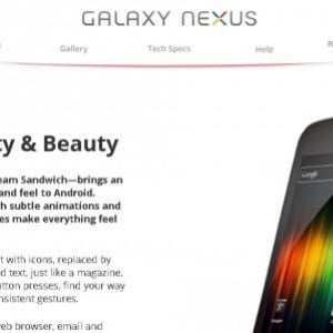 英国でGalaxy Nexusが発売、Galaxy Nexus公式ページも更新されています