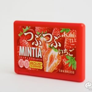 『MINTIA つぶつぶいちご』フリーズドライ製法で、一粒噛めば口の中いっぱいにいちご味！