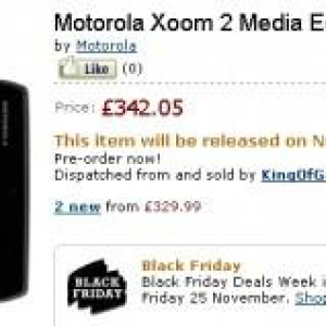 XOOM 2とXOOM 2 Media Edition、欧州では11月30日前後に発売