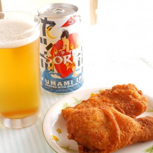 【骨つき派？骨なし派？】ローソン「新・黄金チキン」と和風クラフトビールで乾杯♪