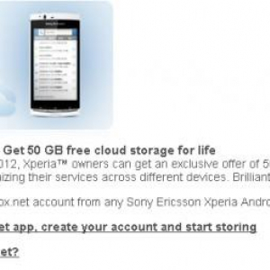 Xperiaユーザーなら2012年12月末までオンラインストレージ『Box.net』の50GBが無料でもらえる