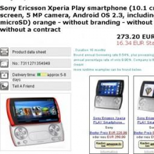 オレンジカラーのXperia PLAYが欧州で発売中