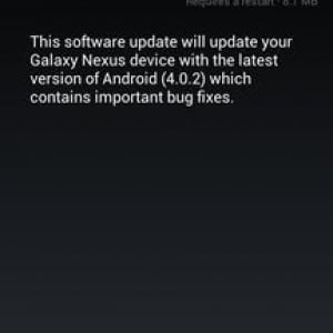 HSPA+版Galaxy NexusにもAndroid 4.0.2のアップデートが配信中