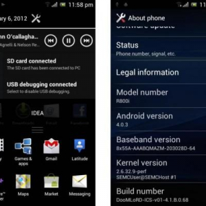 Android 4.0.3にアップグレードされたXperia PLAY用ソニエリ公式ICS ROMが流出