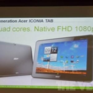 CES 2012：Acer、クアッドコアTegra 3・フルHD解像度のAndroidタブレット「ICONIA Tab A700」を公開