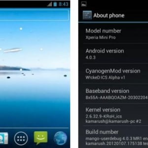 Android 4.0.3ベースのXperia mini pro向けカスタムROMが公開