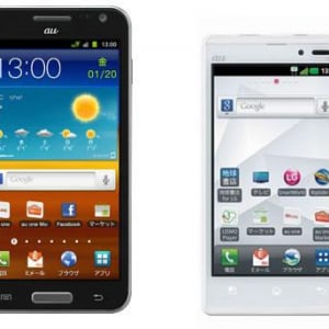 KDDI、auスマートフォン2機種「Galaxy S II WiMAX ISW11SC」と「Optimus X IS11LG」を本日発売