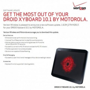 米Verizonの「Droid Xyboard」2機種は9日からのアップデートでGSM/WCMDAにも対応