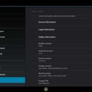 Acer ICONIA Tab A200のAndroid 4.0公式アップデートが開始