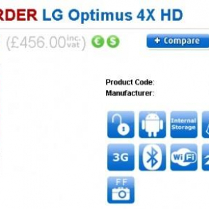 クアッドコアTegra 3搭載「Optimus 4X HD」、英国での発売時期は今年6月