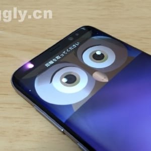 Galaxy S8の虹彩認証機能のデモ