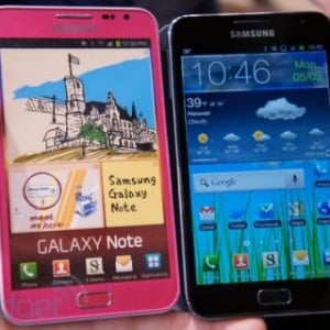 Galaxy NoteピンクカラーがCeBIT 2012会場で見つかる