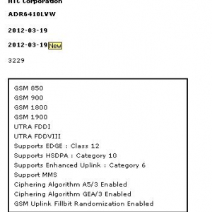 HTC未発表の米Verizon向けLTE対応スマートフォン「ADR6410LVW」がGCFを通過