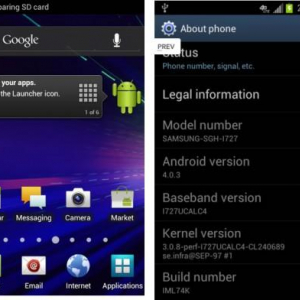 米AT&T版Galaxy S II LTE用のAndroid 4.0の公式ROMが流出