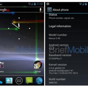 Nexus S 4G向けAndroid 4.0.4（IMM76D）の公式ROMが流出