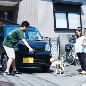 【どんなクルマと、どんな時間を。】日産 モコ（現行型） × 2人（＋1人）と1匹 仲良し家族