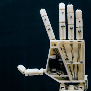 指文字で手話通訳ができるロボットアームをベルギーの大学が開発