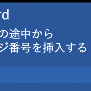 「ページ番号」がない資料を作り『イラッ』とされないために――Word活用法『文章の途中からページ番号を入れる方法』