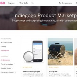 Indiegogo、資金調達に成功した商品を販売する「マーケットプレイス」をオープン