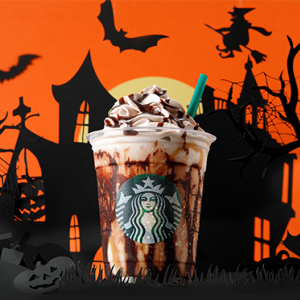 スタバ初のハロウィン フラペチーノが7日間限定で登場♩見た目と味わいのギャップにビックリ!?