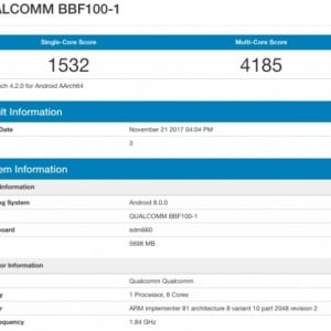 BlackBerry KEYoneの後継（BBF100-1）は6GB RAMを搭載か？