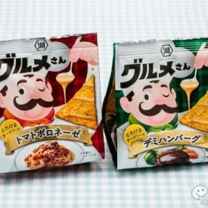 湖池屋が提案する「新しい食事」って？ 『グルメさん とろけるチーズソース』デミハンバーグ味とトマトボロネーゼ味を食べ比べてみた！