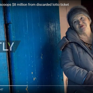 動画：宝くじ9億円に当選したロシア人女性が困惑気味？　大金の使い道がわからない……