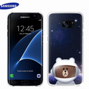 宇宙服を着たブラウンが可愛い Galaxy S7 edgeのLINE FriendsカバーがAmazonで購入可能に