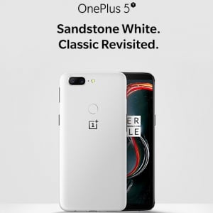 「OnePlus 5T」の新色サンドストーンホワイトが登場