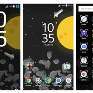 宇宙をモチーフにしたXperiaテーマ「Live in Space」が期間限定で無料配信中