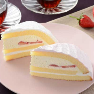 ローソンからふんわりスポンジの「苺のボンブケーキ 2個入」新発売！