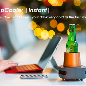 冷蔵庫の6倍スピードで飲み物を冷やす「CupCooler」