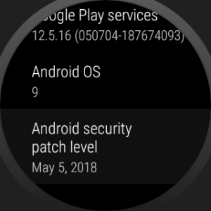 Android Pはやっぱり「Android 9.0」？ Wear OSにバージョン番号が表示