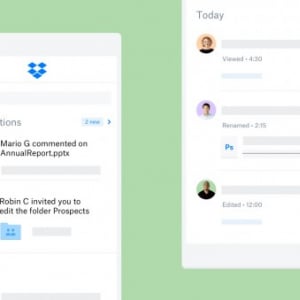 DropboxがAndroidをアップデート、チーム作業での利便性を向上