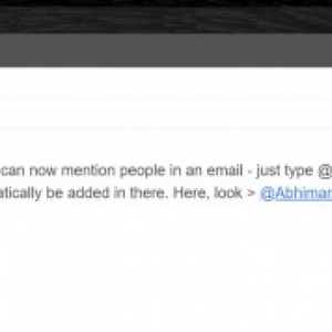 Gmailの新しいWEBインタフェースで「@」を利用した宛先の指定やメンションが可能に