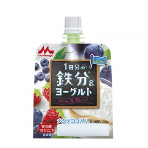 小腹を満たしながらおいしく栄養補給！森永「1日分の鉄分ヨーグルト ベリー＆プルーン」食べごたえにも満足♪