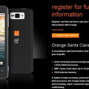 英Orange、Intelプロセッサ搭載Androidスマートフォン「Santa Clara」のサインアップページを公開